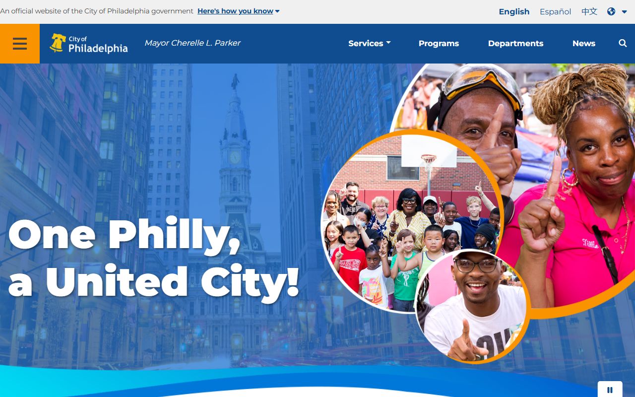 City of Philadelphia official website