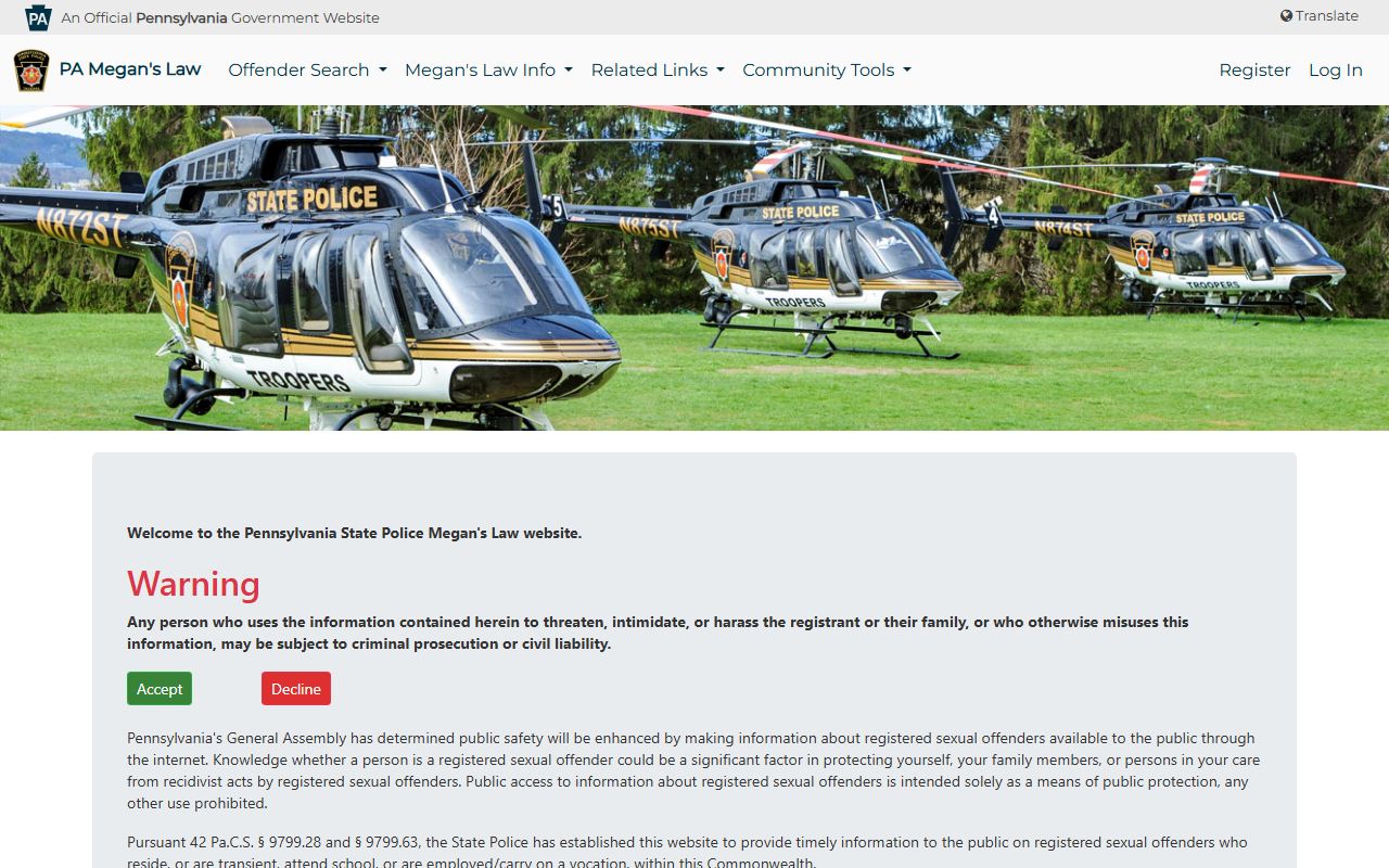 tioga county sex offender registry megan's law search