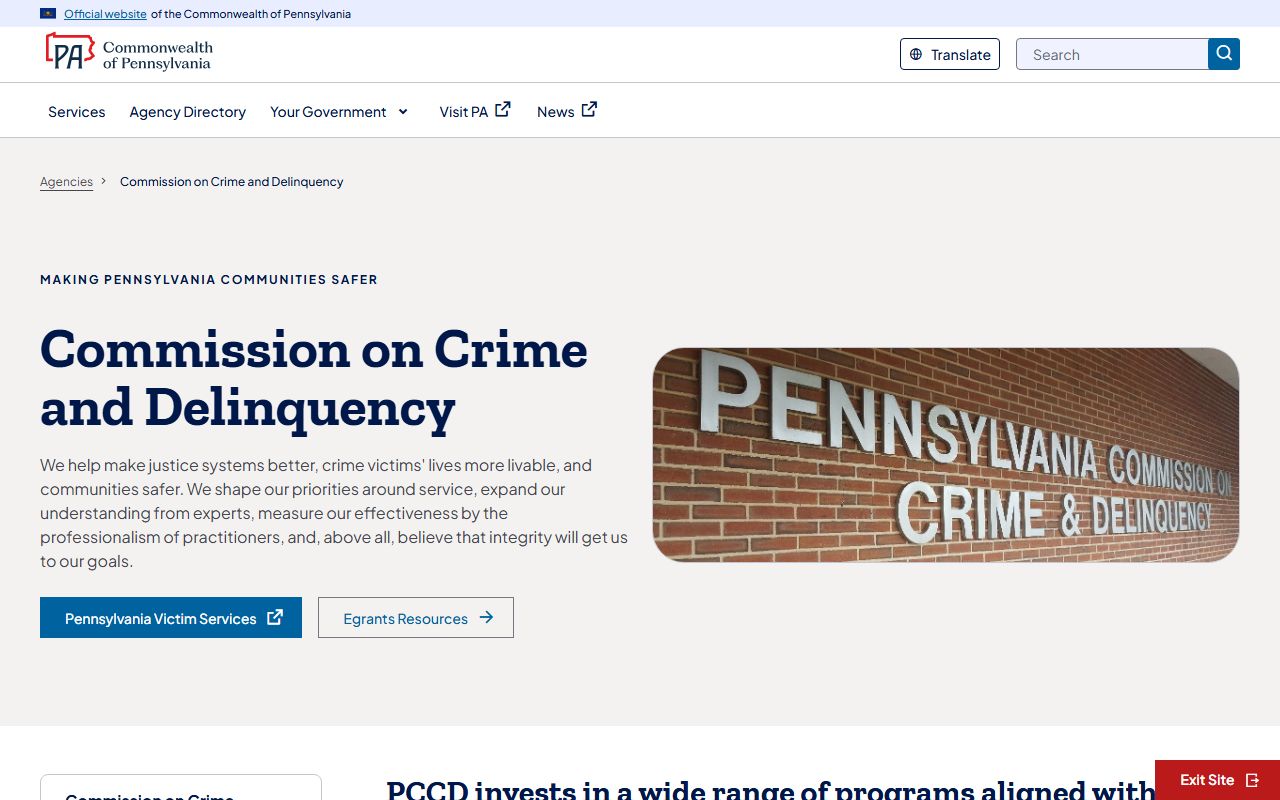 PCCD Homepage