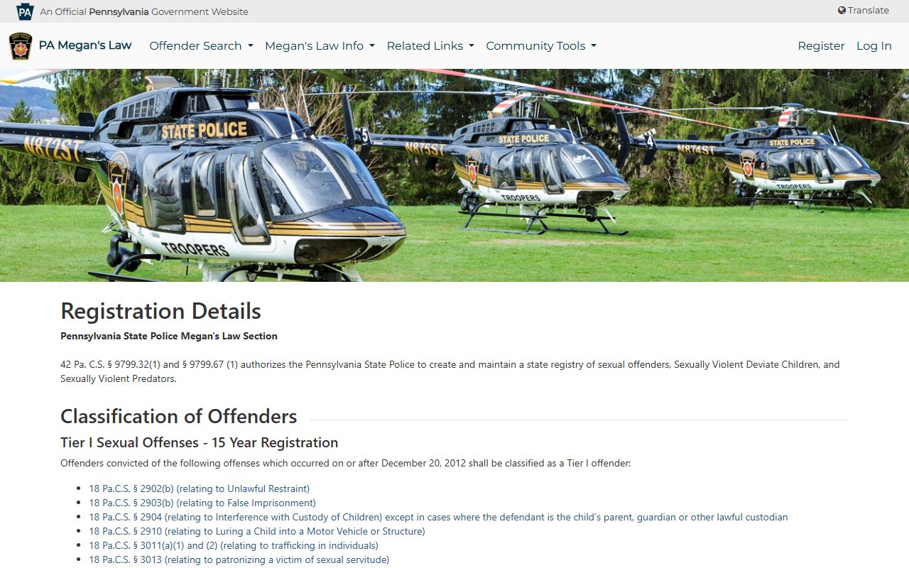 Registration Details